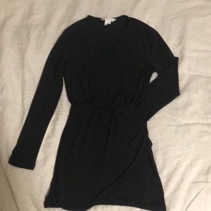 Black wrap dress